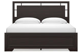 Covetown Dark Brown King Panel Bed by Ashley at Eve Furniture