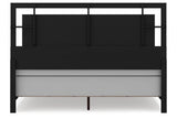 Covetown Dark Brown King Panel Bed by Ashley at Eve Furniture