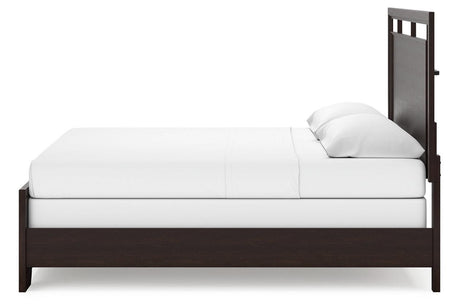 Covetown Dark Brown King Panel Bed by Ashley at Eve Furniture