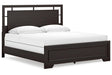 Covetown Dark Brown King Panel Bed by Ashley at Eve Furniture