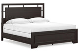 Covetown Dark Brown King Panel Bed by Ashley at Eve Furniture