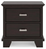 Covetown Dark Brown Nightstand by Ashley at Eve Furniture