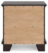 Covetown Dark Brown Nightstand by Ashley at Eve Furniture