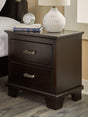 Covetown Dark Brown Nightstand by Ashley at Eve Furniture