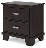 Covetown Dark Brown Nightstand by Ashley at Eve Furniture