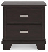Covetown Dark Brown Nightstand by Ashley at Eve Furniture