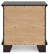 Covetown Dark Brown Nightstand by Ashley at Eve Furniture