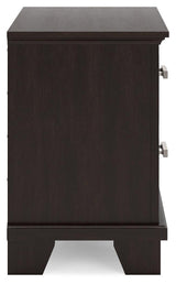 Covetown Dark Brown Nightstand by Ashley at Eve Furniture