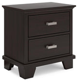 Covetown Dark Brown Nightstand by Ashley at Eve Furniture