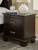 Covetown Dark Brown Nightstand