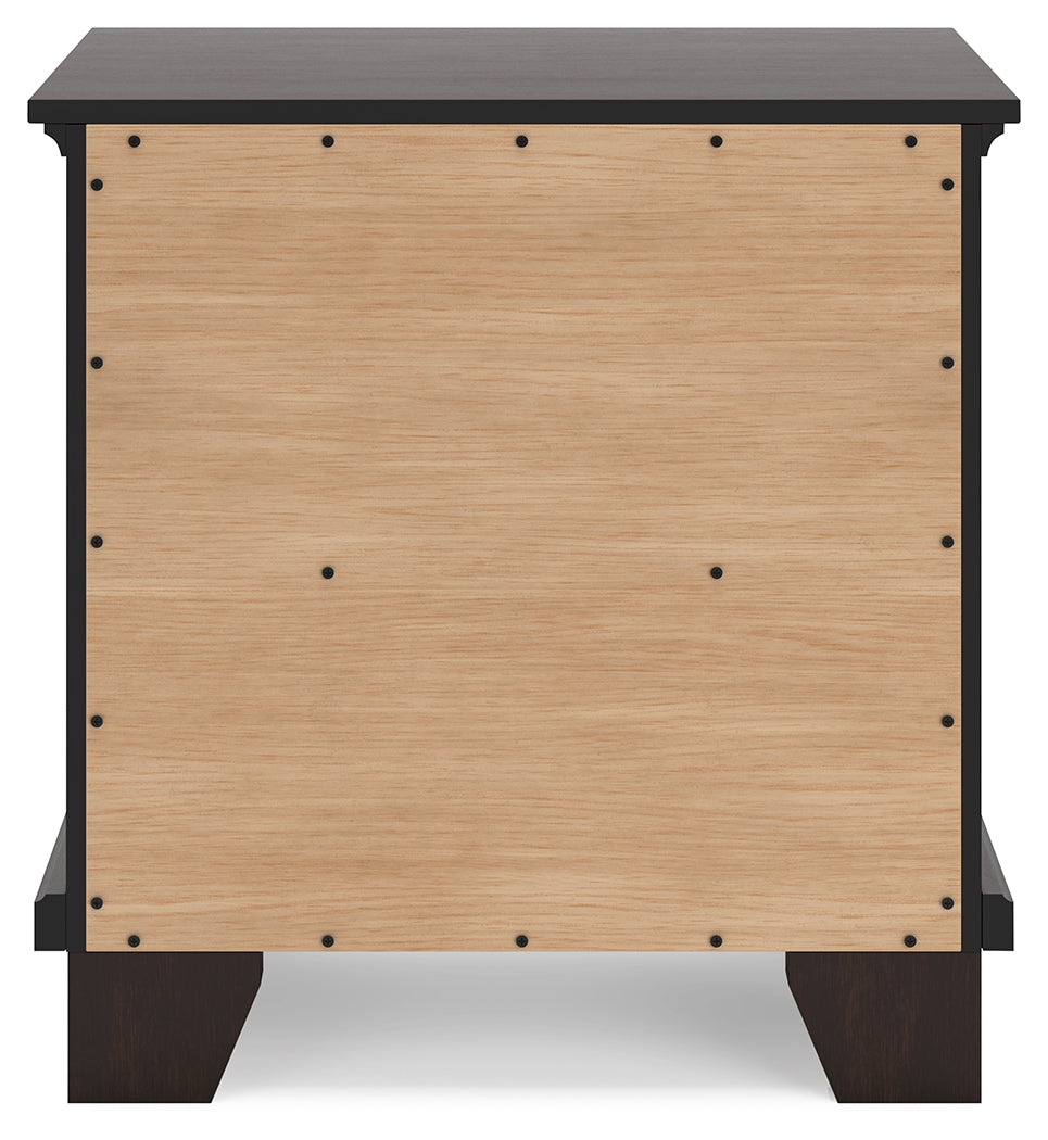 Covetown Dark Brown Nightstand