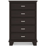 Covetown Dark Brown Panel Bedroom Set by Ashley at Eve Furniture