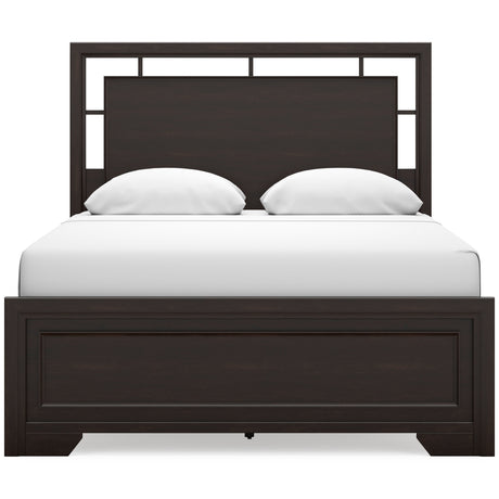 Covetown Dark Brown Panel Bedroom Set by Ashley at Eve Furniture