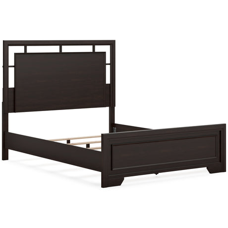 Covetown Dark Brown Panel Bedroom Set by Ashley at Eve Furniture