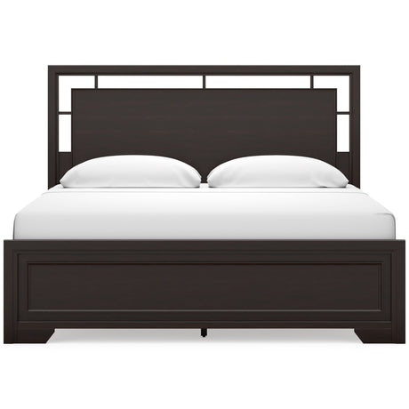 Covetown Dark Brown Panel Bedroom Set by Ashley at Eve Furniture