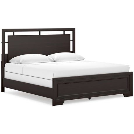 Covetown Dark Brown Panel Bedroom Set by Ashley at Eve Furniture