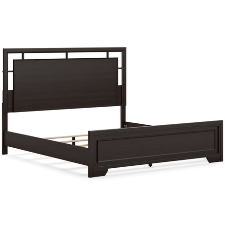 Covetown Dark Brown Panel Bedroom Set by Ashley at Eve Furniture
