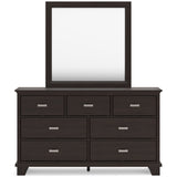 Covetown Dark Brown Panel Bedroom Set by Ashley at Eve Furniture
