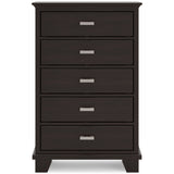 Covetown Dark Brown Panel Bedroom Set by Ashley at Eve Furniture