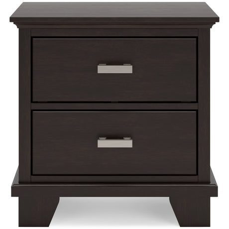 Covetown Dark Brown Panel Bedroom Set by Ashley at Eve Furniture