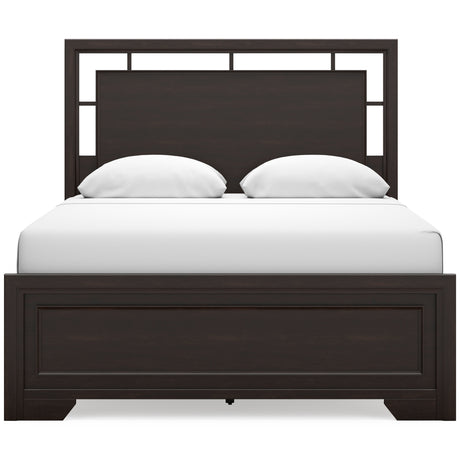 Covetown Dark Brown Panel Bedroom Set by Ashley at Eve Furniture