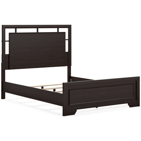 Covetown Dark Brown Panel Bedroom Set by Ashley at Eve Furniture