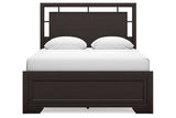 Covetown Dark Brown Queen Panel Bed by Ashley at Eve Furniture