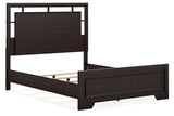 Covetown Dark Brown Queen Panel Bed by Ashley at Eve Furniture
