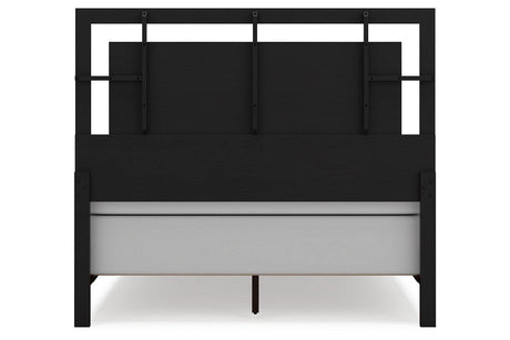 Covetown Dark Brown Queen Panel Bed by Ashley at Eve Furniture