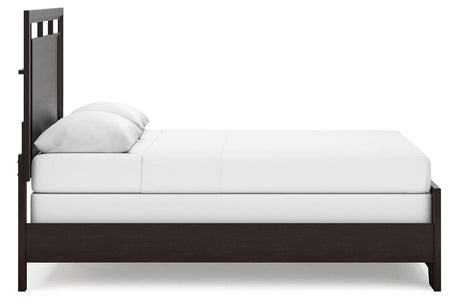 Covetown Dark Brown Queen Panel Bed by Ashley at Eve Furniture