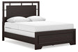 Covetown Dark Brown Queen Panel Bed by Ashley at Eve Furniture