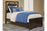 Covetown Dark Brown Twin Panel Bed by Ashley at Eve Furniture