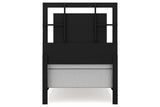 Covetown Dark Brown Twin Panel Bed by Ashley at Eve Furniture