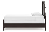Covetown Dark Brown Twin Panel Bed by Ashley at Eve Furniture