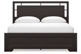 Covetown Dark Brown California King Panel Bed by Ashley at Eve Furniture