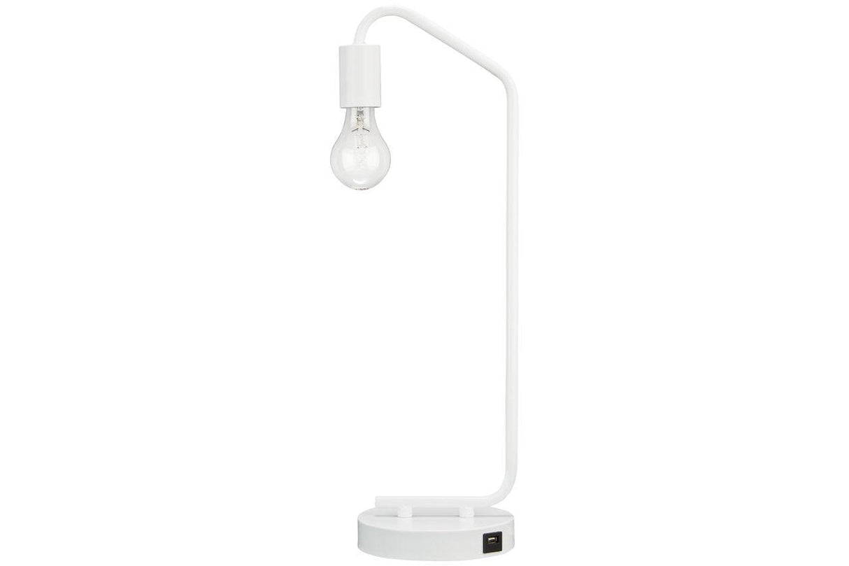 Covybend White Desk Lamp by Ashley at Eve Furniture