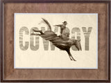 Cowboy by THE Studio a Framed Art Print Matted under Glass by Mercana at Eve Furniture