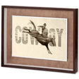 Cowboy by THE Studio a Framed Art Print Matted under Glass by Mercana at Eve Furniture
