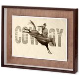 Cowboy by THE Studio a Framed Art Print Matted under Glass by Mercana at Eve Furniture