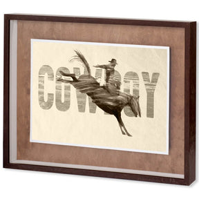 Cowboy by THE Studio a Framed Art Print Matted under Glass by Mercana at Eve Furniture