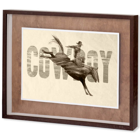 Cowboy by THE Studio a Framed Art Print Matted under Glass by Mercana at Eve Furniture