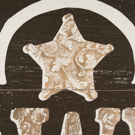 Cowboy Culture - Howdy by Mercana Studio a Hand Embelished Textured Framed Art Print by Mercana at Eve Furniture