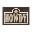 Cowboy Culture - Howdy by Mercana Studio a Hand Embelished Textured Framed Art Print by Mercana at Eve Furniture