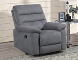 Cozy Gray 3-Piece Manual Reclining Set by Steve Silver at Eve Furniture