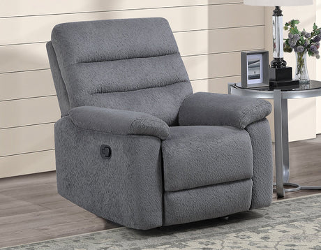 Cozy Gray 3-Piece Manual Reclining Set by Steve Silver at Eve Furniture