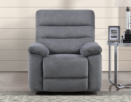 Cozy Gray 3-Piece Manual Reclining Set by Steve Silver at Eve Furniture