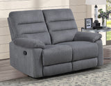 Cozy Gray 3-Piece Manual Reclining Set by Steve Silver at Eve Furniture