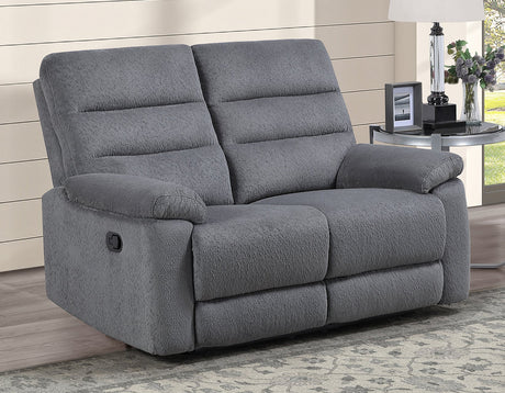 Cozy Gray 3-Piece Manual Reclining Set by Steve Silver at Eve Furniture