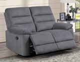 Cozy Gray 3-Piece Manual Reclining Set by Steve Silver at Eve Furniture