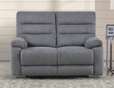 Cozy Gray 3-Piece Manual Reclining Set by Steve Silver at Eve Furniture